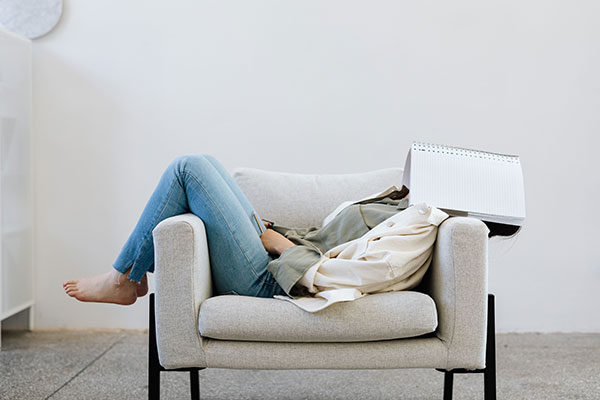 erschöpfte/überlastete Person (Burnout)